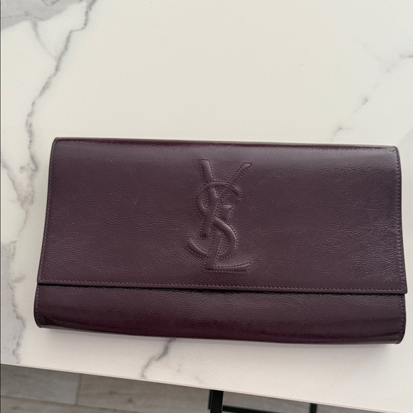 Yves Saint Laurent Purple Clutch - Picture 1 of 3